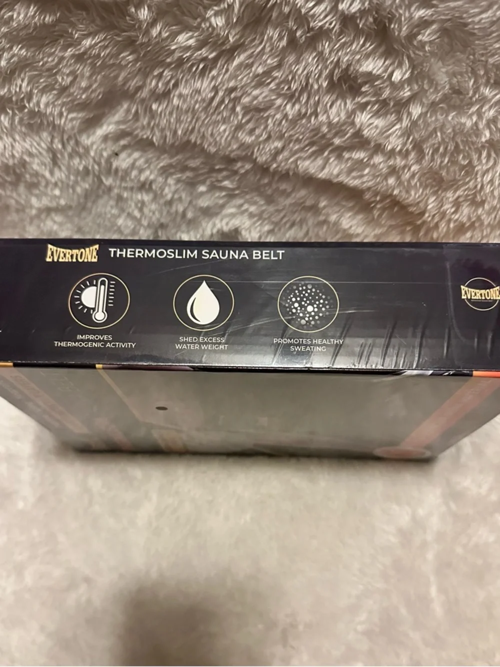 Black ThermoSlim Sauna Belt - Unisex